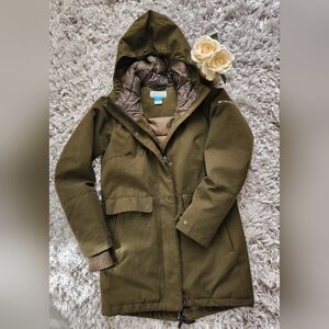 Columbia Boundary Bay Olive Green Coat XS